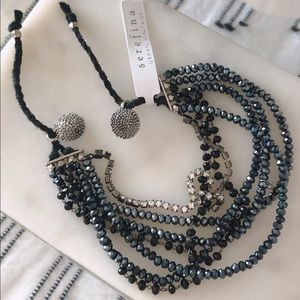 NWT Anthropologie Magnetic Clasp Bracelet | Grey